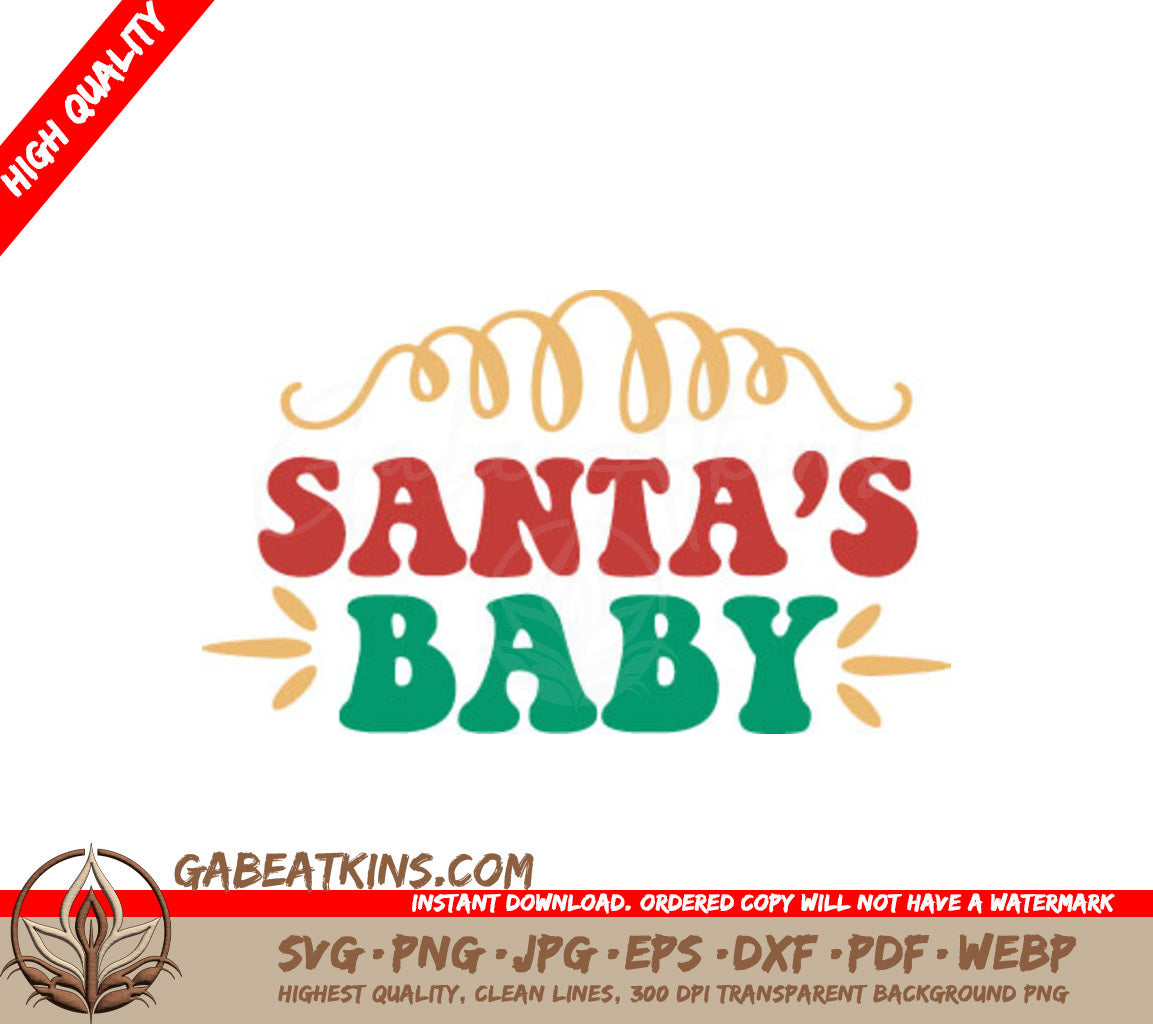 Santas Baby Christmas SVG  SVG