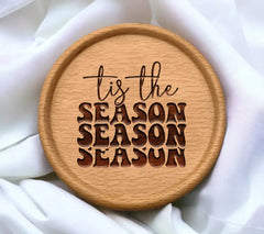 Retro Christmas Tis The Season SVG  SVG