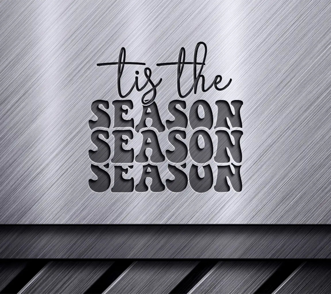Retro Christmas Tis The Season SVG  SVG