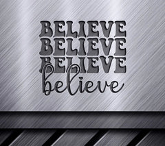Retro Christmas Believe SVG  SVG
