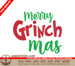 Merry Grinchmas SVG  SVG