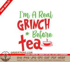 Grinch Before Tea SVG  SVG