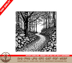 Secret Forest Trail SVG 
