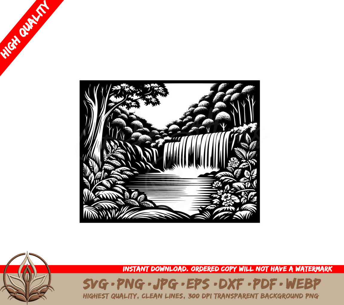 Secret Waterfall Glade SVG 
