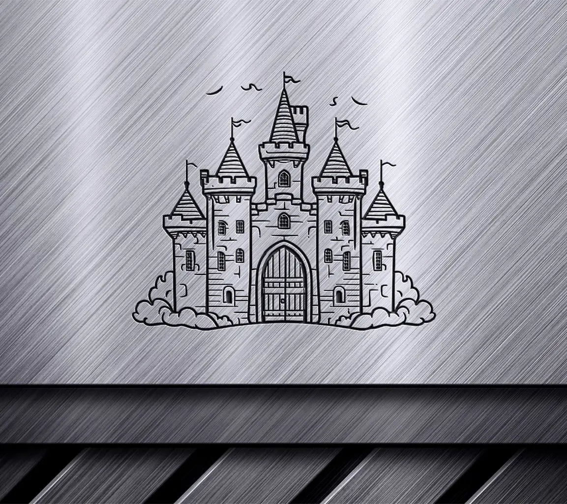 Castle with Birds SVG - Secrets of the Sphinxs Lair SVG