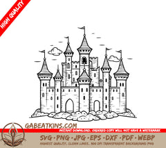  Castle SVG - Secrets of the Sacred Springs SVG
