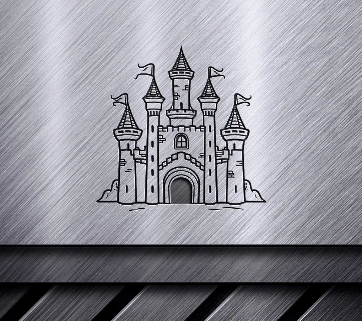  Castle with Flags SVG - Shadows of the Forgotten Lands SVG