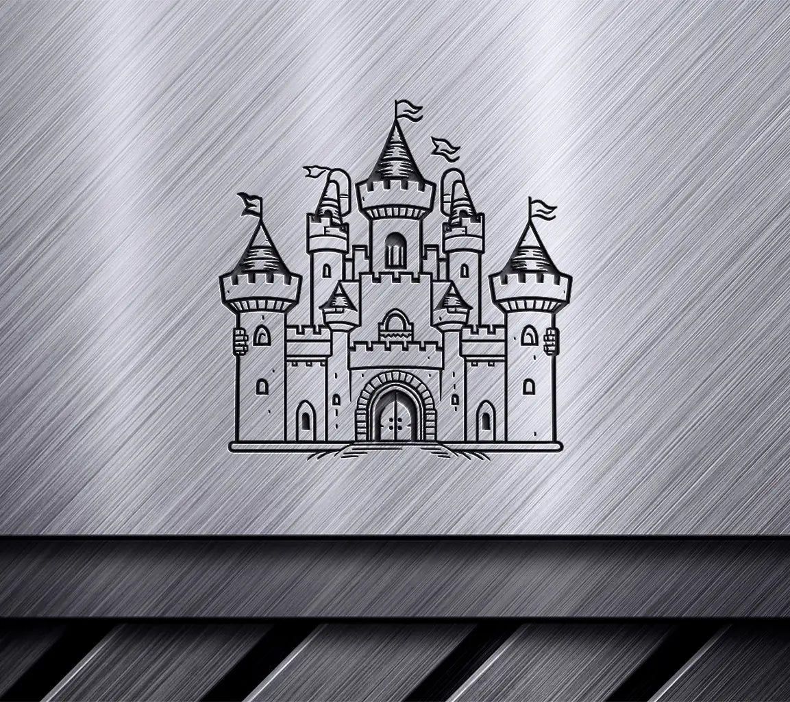  Castle with Flags SVG - Shadows of the Forgotten Temple SVG
