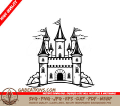  Castle with Flag SVG - Shadows of the Ancient Ones SVG