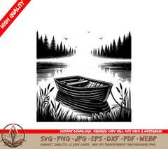 Silent Shoreline Retreat SVG Cut File 
