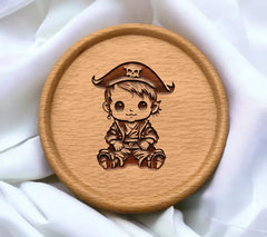  Baby Pirate SVG - Simple Vector Design SVG