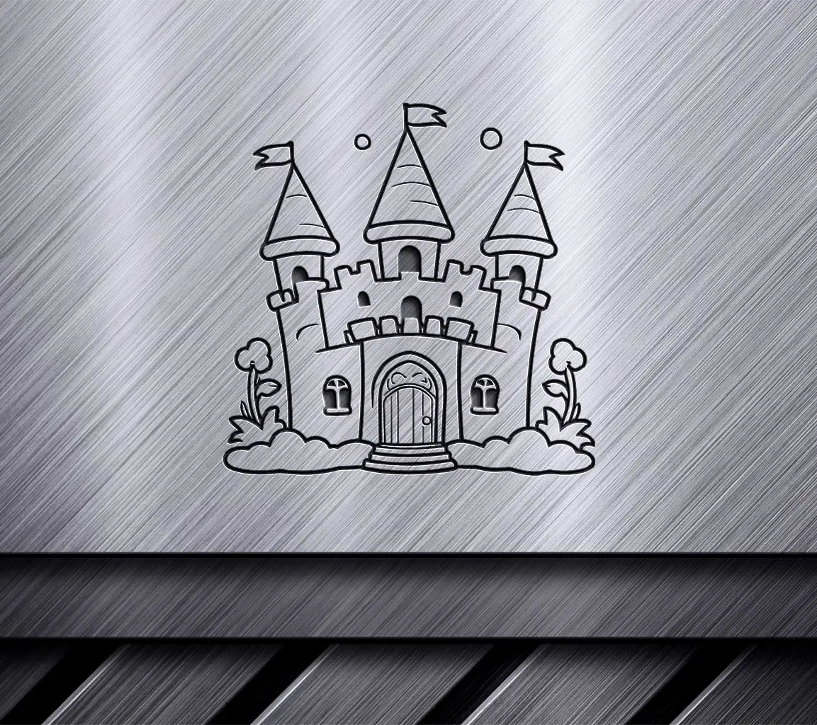  Castle SVG - Simple Toddler Book Illustration SVG