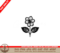 Simplistic Jonquil Flower Cut File SVG 
