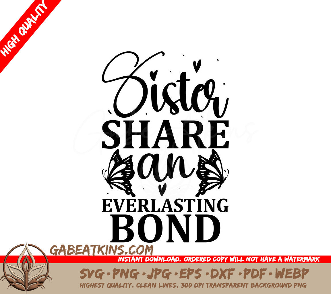 Sister Everlasting Bond SVG SVG