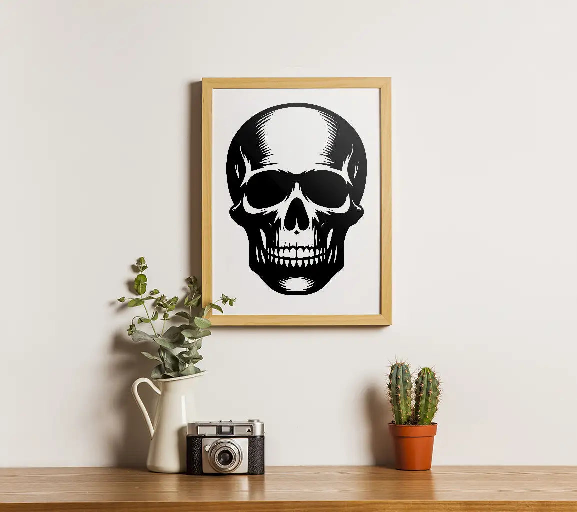  Skull SVG - Silhouette Vector Graphic SVG