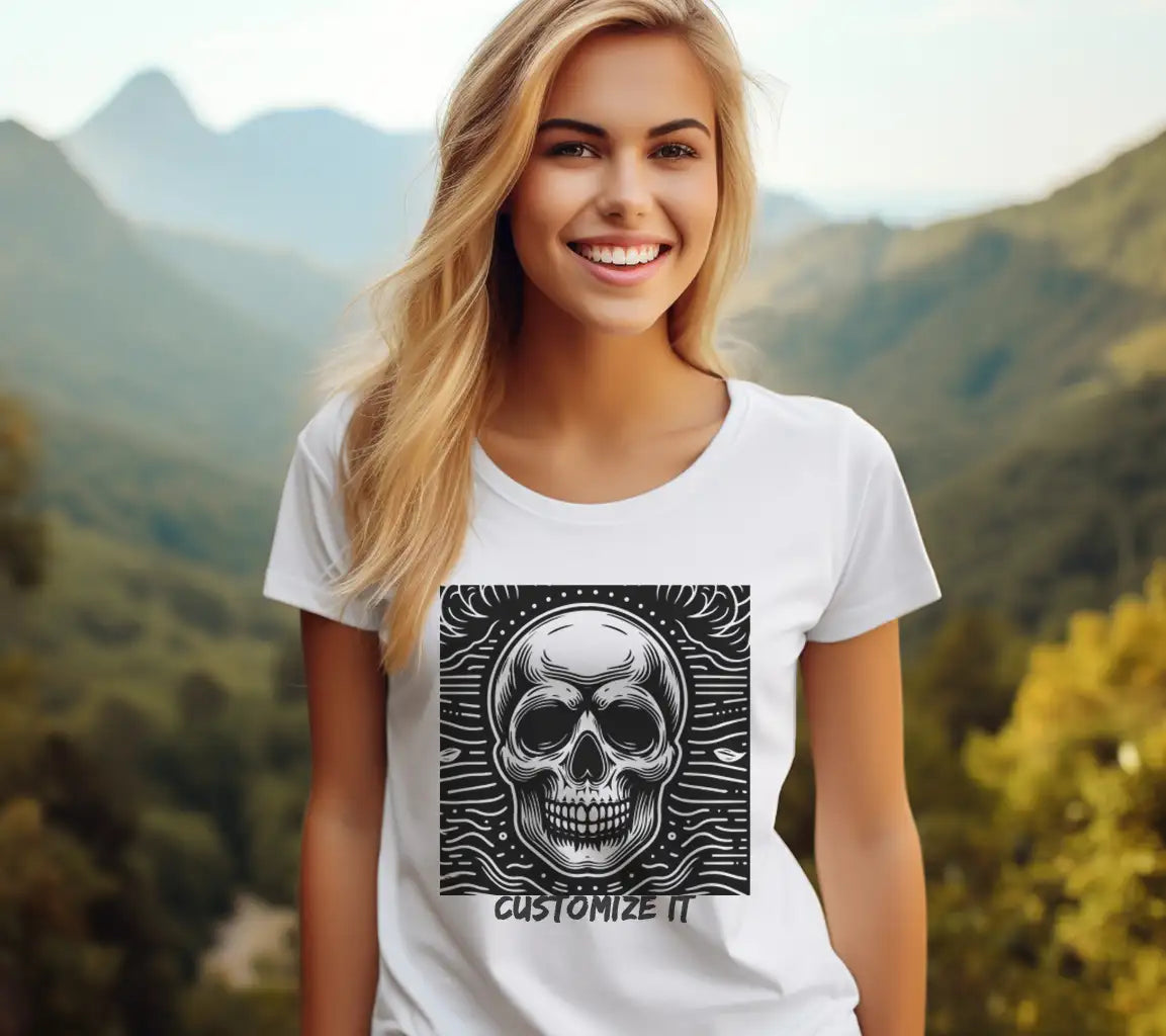 Skull SVG - Vector Outline Illustration SVG