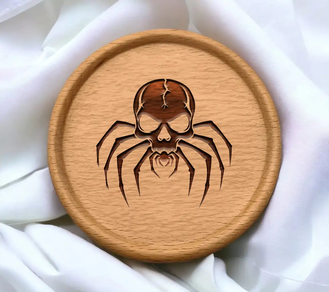  Spider Skull SVG - Gothic Illustration SVG