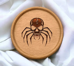  Spider Skull SVG - Gothic Illustration SVG