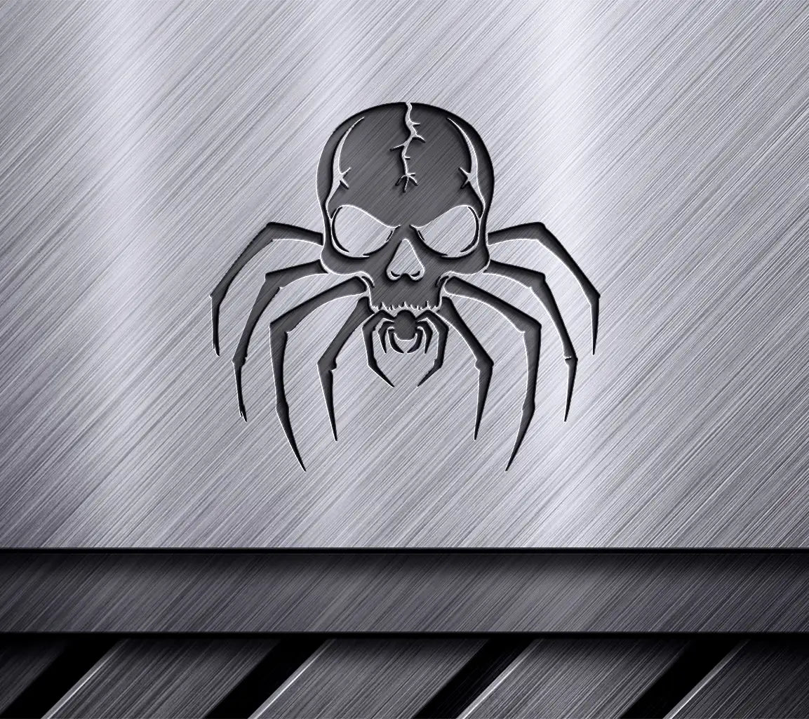  Spider Skull SVG - Gothic Illustration SVG