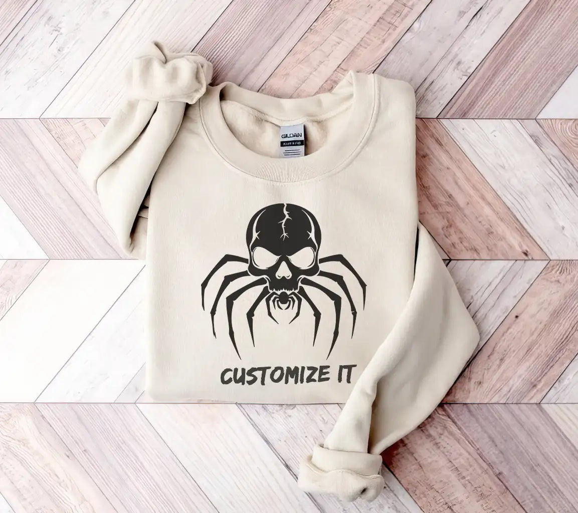  Spider Skull SVG - Gothic Illustration SVG