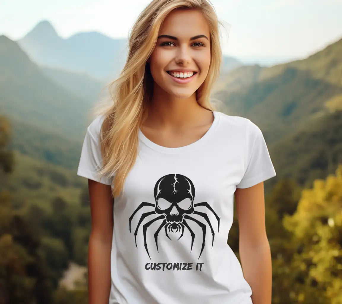  Spider Skull SVG - Gothic Illustration SVG