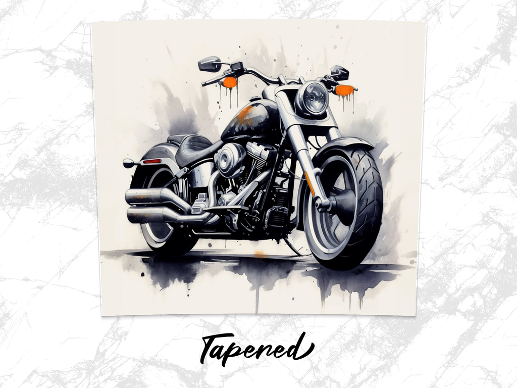 Seamless Motorcycle Tumbler Wrap, Smoke and Mirrors Motorcycle, 20oz T | Mirrors Motorcycle, 20oz Tumbler Wrap, Straight & Tapered