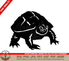 Snapping Turtle - Digital Design in Multiple File Formats (SVG, PNG, JPG, AI, PDF, DXF, EPS, WebP) 

