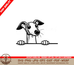 Sneaky Whippet Puppy SVG 
