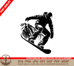 Snowboard Down Mountain: Digital Design in Multiple File Formats 

