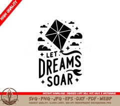 Soaring Aspirations: Digital Design File (SVG, PNG, JPG, AI, PDF, DXF, EPS, WebP) 
