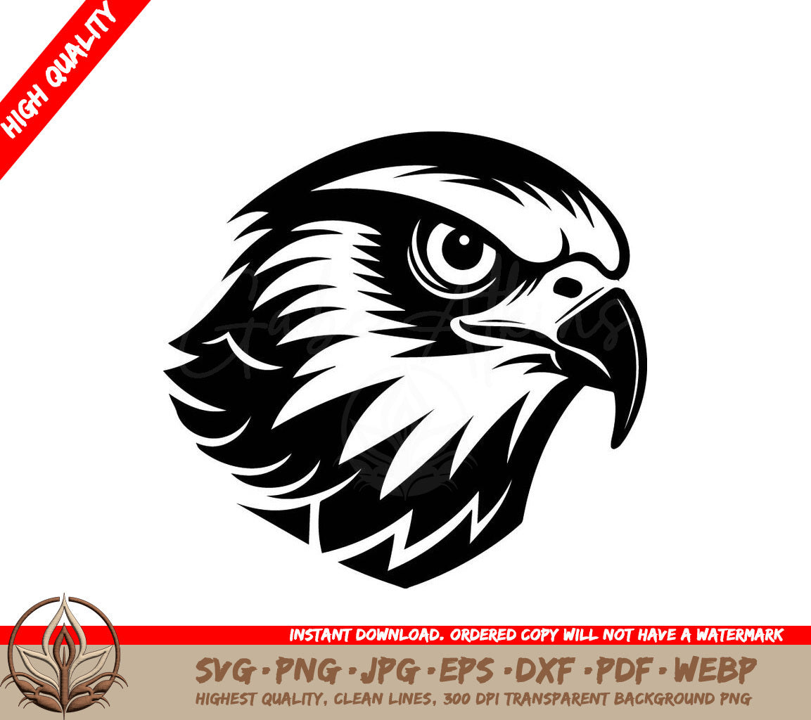 Soaring Guardian Eagle Icon Design Aerial Sovereign Black Eagle Symbol SVG 