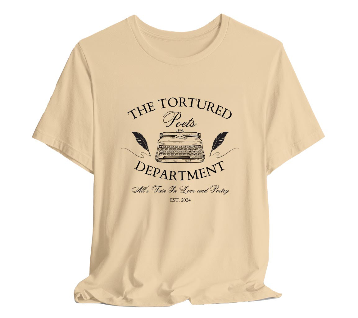 TTPD Typewriter Tee -  All Is Fair In Love And Poetry TTPD Typewriter