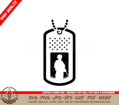 Soldier Dog Tag Digital Design File in Multiple Formats 
