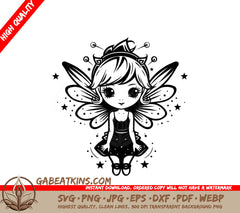  Fairy SVG Sparkling Secrets - Cute Cartoon Vector Design SVG