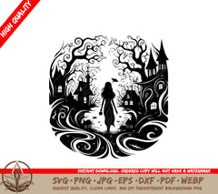 Spooky Homecoming Digital Design File for Cutting Machines and Printing 
