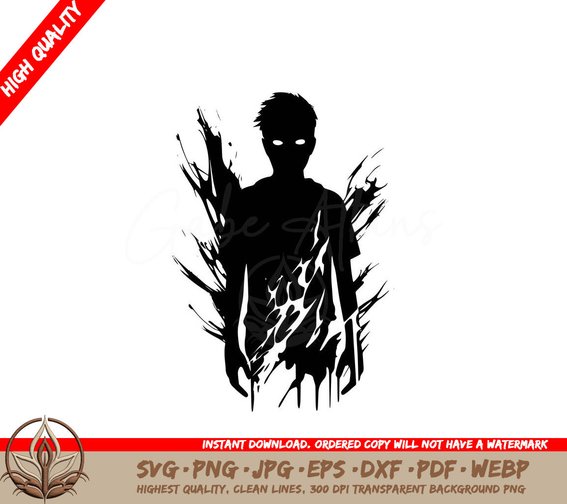 Spooky Man Digital Design in Multiple File Formats 
