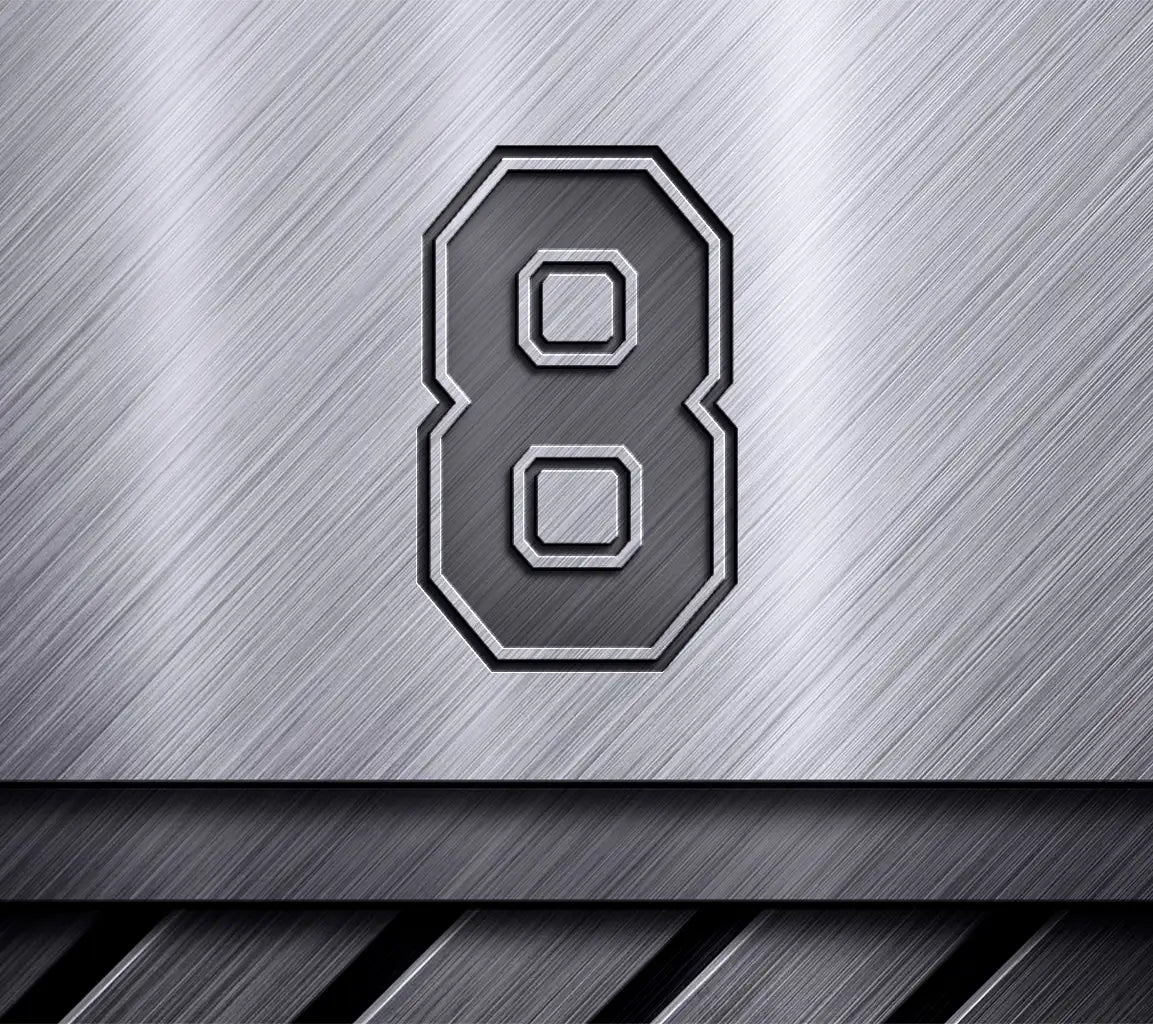  Sports Jersey Number 8 SVG SVG