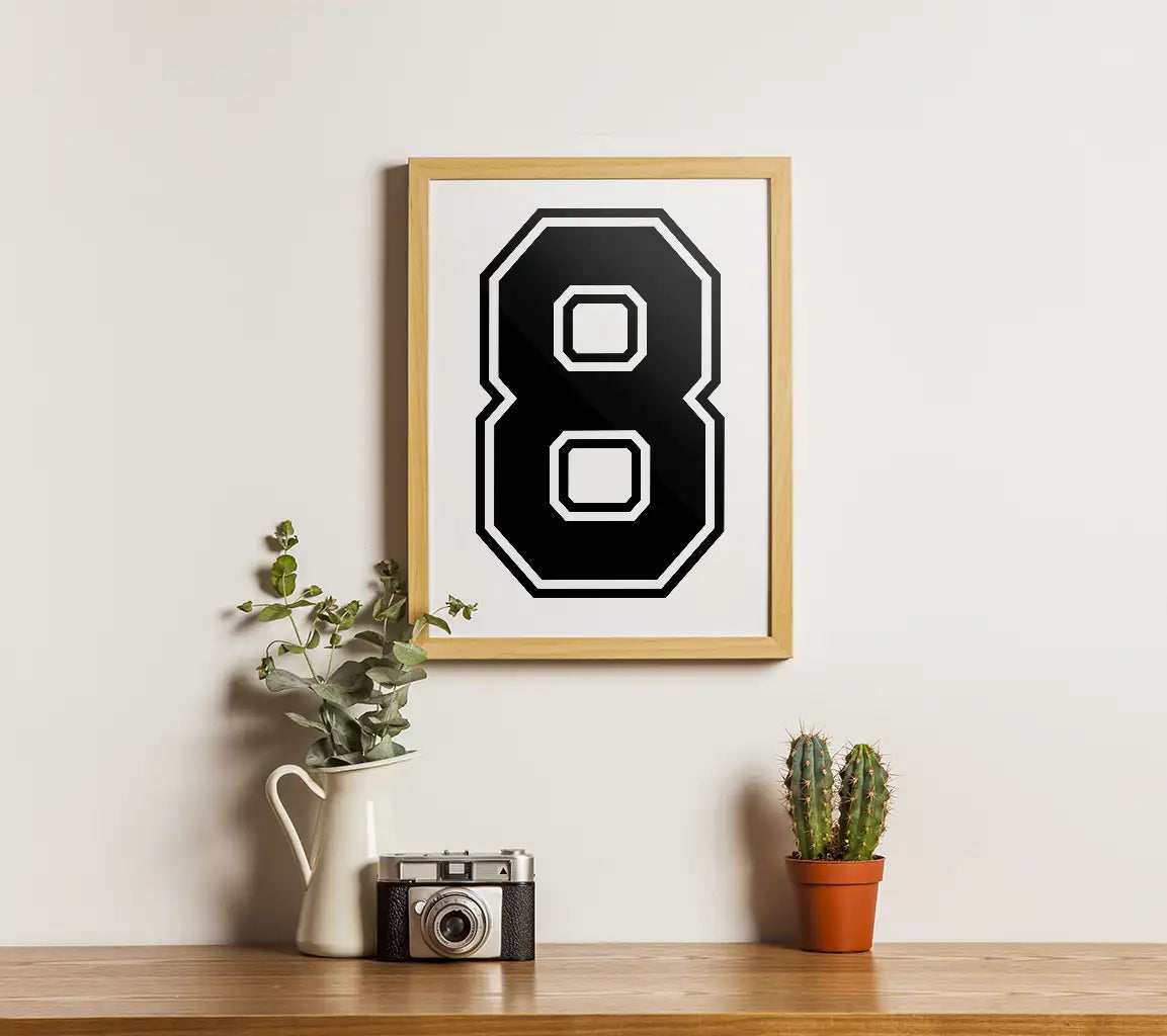  Sports Jersey Number 8 SVG SVG