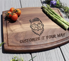 Stylish Mustache Man with Glasses -  SVG Illustration SVG