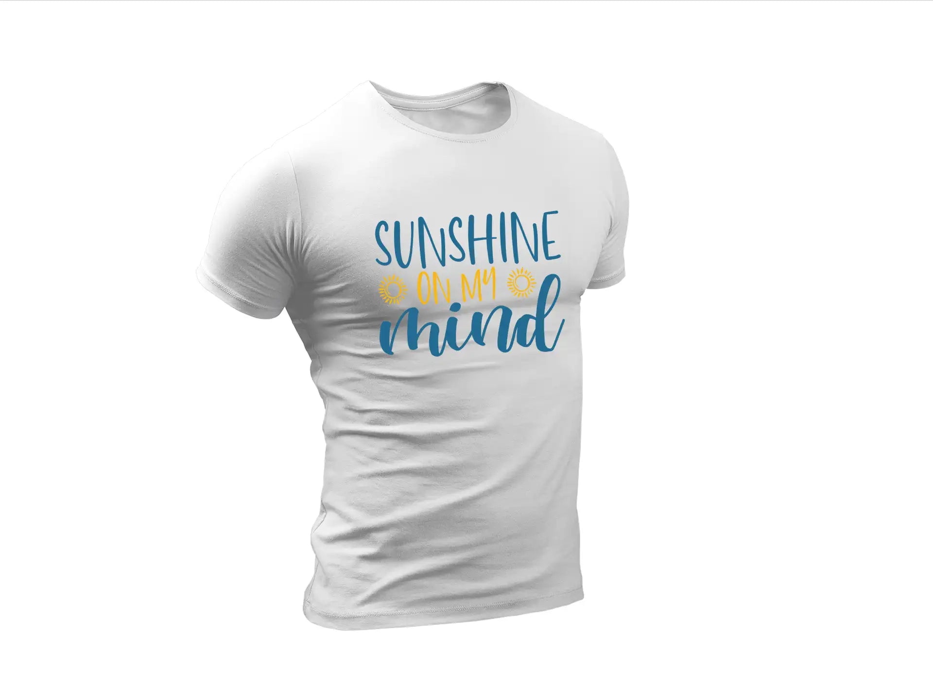 Sunshine On My Mind SVG - Blue & Yellow Summer Sign SVG