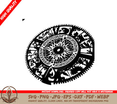 Sundial Digital Design File - SVG PNG JPG AI PDF DXF EPS WebP Formats 
