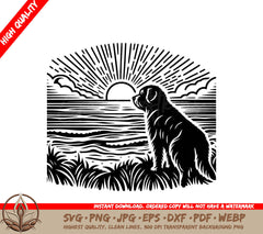 Sunset Sentinel Digital Design File (SVG, PNG, JPG, AI, PDF, DXF, EPS, WebP) 
