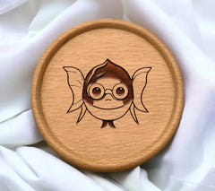 Superhero Fish with Glasses -  SVG Illustration SVG
