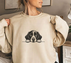 Sussex Spaniel  Peeking SVG