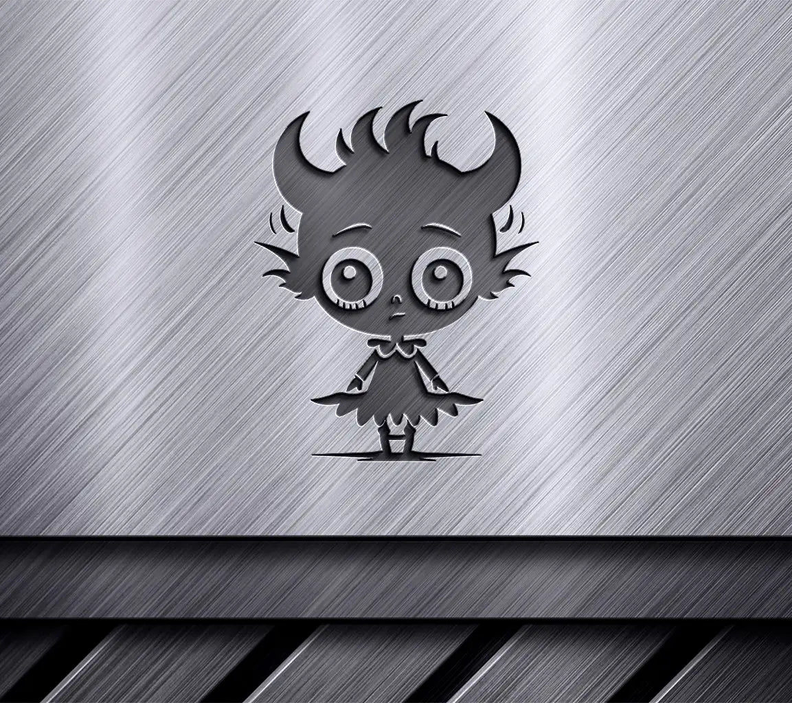 Cute Halloween Monster SVG -  Horned Skeleton Sidekick SVG