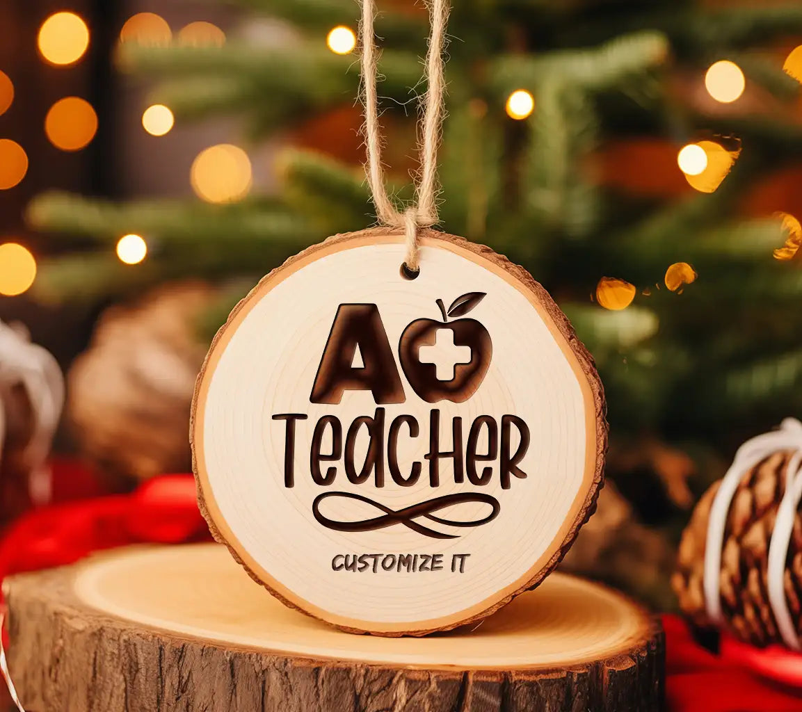  Teacher Design SVG - Apple & Cross Design SVG