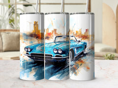 Teal Corvette Classic Watercolor Skyline Tumbler Wrap | 20oz Tumbler Wrap Sublimation Design PNG | Tumbler Wrap | 20oz_Tumbler_Wrap, corvette tumbler wrap, Digital_Download, Flare_Wrap, Modern_Wrap, Muscle Cars, Pink Tumbler Wrap, Street_Style, sublimation design, Sublimation_Art, Trendy_Tumbler, tumbler design, tumbler wrap, tumbler wrap png, Tumbler_Design | Gabe Atkins Designs
