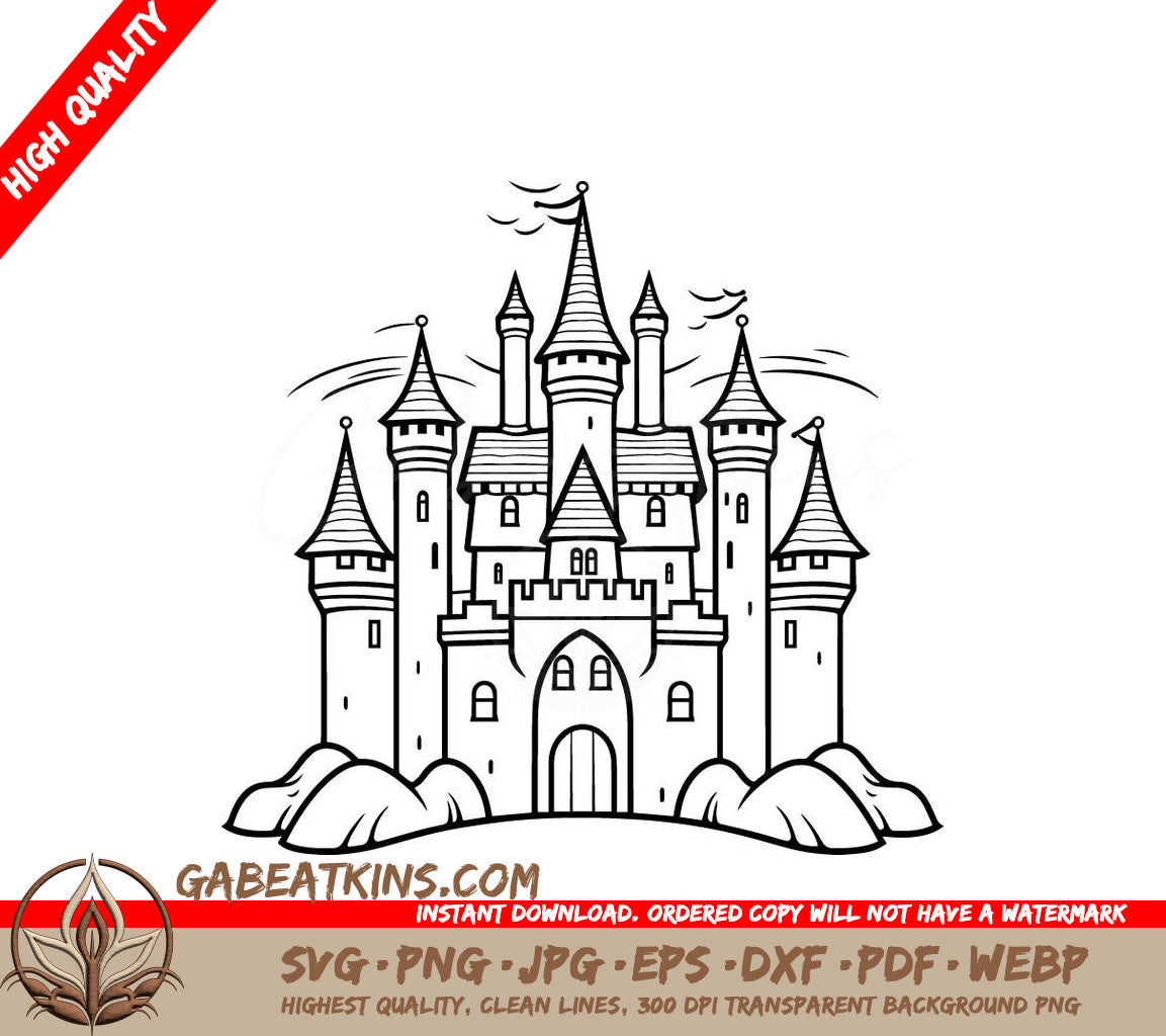  Castle SVG - Teeny Transport Mini Truck Vector Graphics SVG