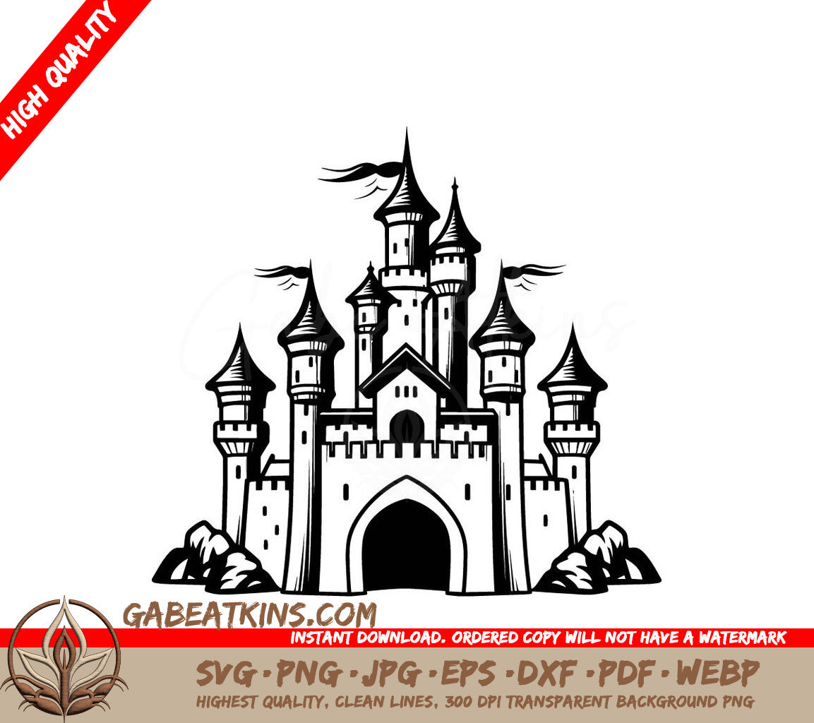  Castle SVG Teeny Transport Mini Truck Emblem SVG