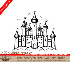  Castle SVG Mini Truck & Lilliputian Loader Vector Icons SVG